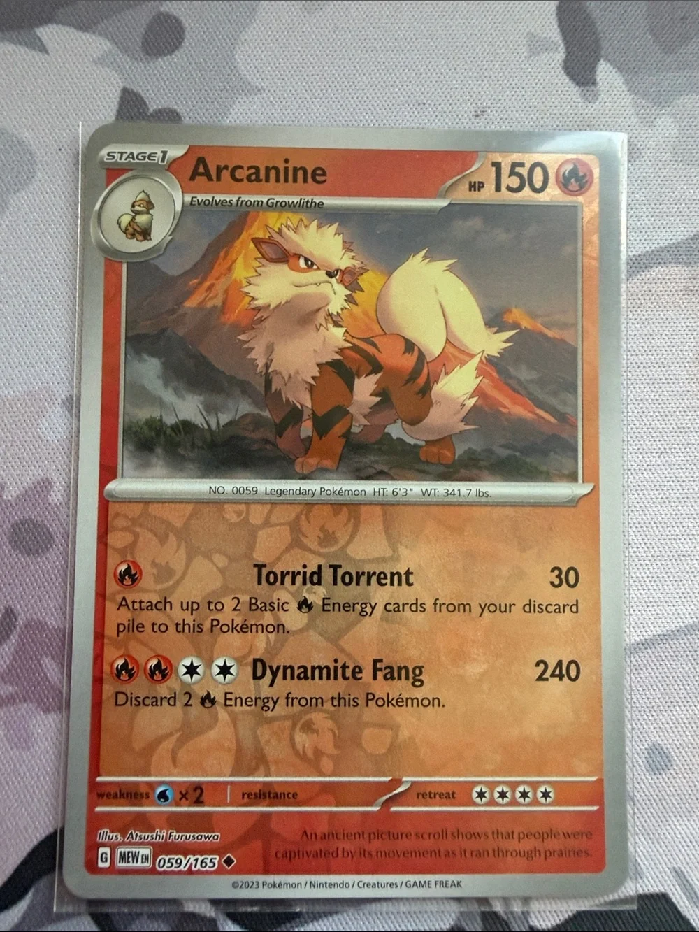 Growlithe & Arcanine Evolution Lot | 4 Cards | Holo Reverse Holo ✨5/$25✨